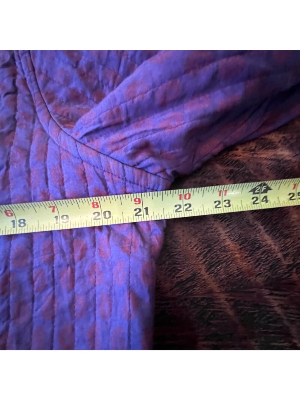 Reversible Purple & Pink Quilted Jacket With Paisley Print Button Front Mandarin - Picture 3 of 7